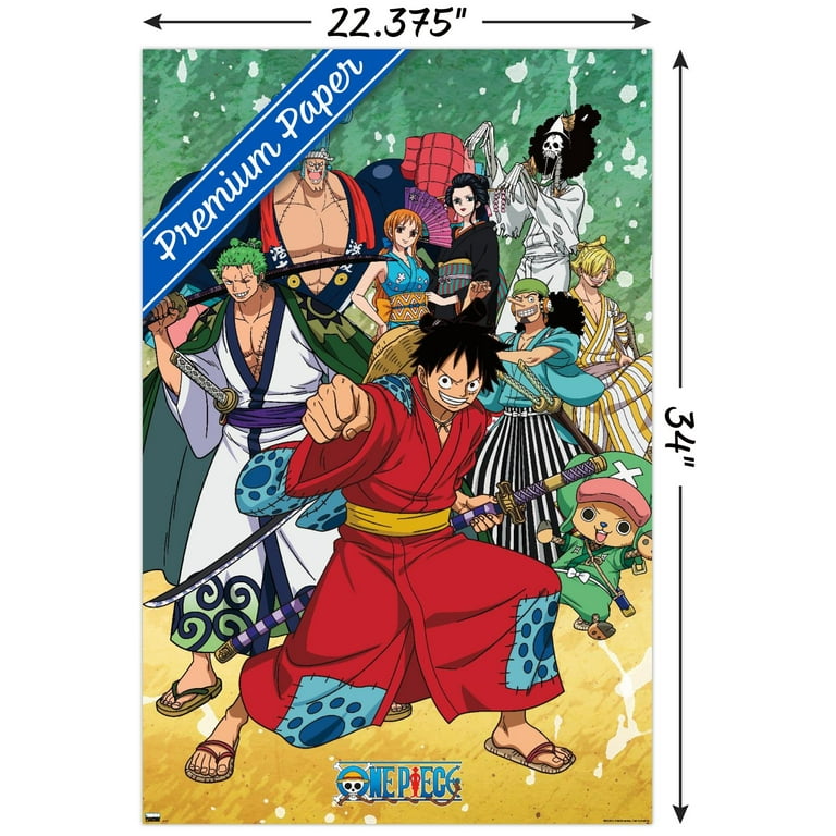 One Piece: Wano Country - Samurai Crew Wall Poster, 22.375