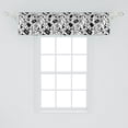 thumbnail image 2 of Ambesonne Music Valance Pack of 2, Blues Jazz Punk Rock Sign, 54"X12", Black White, 2 of 4