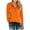 Orange, variant on Qepwsc Womens Tops Dressy Casual Shirts 3/4 Long Sleeve Tops Casual Collarless Tunic Work Blouses Loose Fits Quarter Button Front Top Hiking Athletic Tops Shirts