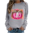 thumbnail image 2 of Sweat à Capuche Mode pour Femmes 2023 Manches Longues Col Rond Imprimé Chandail en Molleton Blouse 50 % de Réduction Costumes Halloween/noël, 2 of 4
