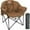 Brown, variant on Lilypelle Portable Oversized Rocking Camping Chair for Adults, Fully Padded Folding Outdoor Lawn Chair with Cooler Bag & Side Pocket, Recliner Chair for Camp, Patio, Backyard, Loads up to 400 lbs