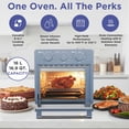 thumbnail image 2 of Magnavox 16.9 Qt./16L Air Fryer Oven with Steam Infusion, Countertop Convection Toaster Oven with Viewing Window, Blue, 2 of 13