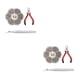 thumbnail image 1 of Kearding Juego de anillos de salto abiertos, juego de alicates para conectores de 4-10mm, accesorios artesanales Type3 NO3, 1 of 6
