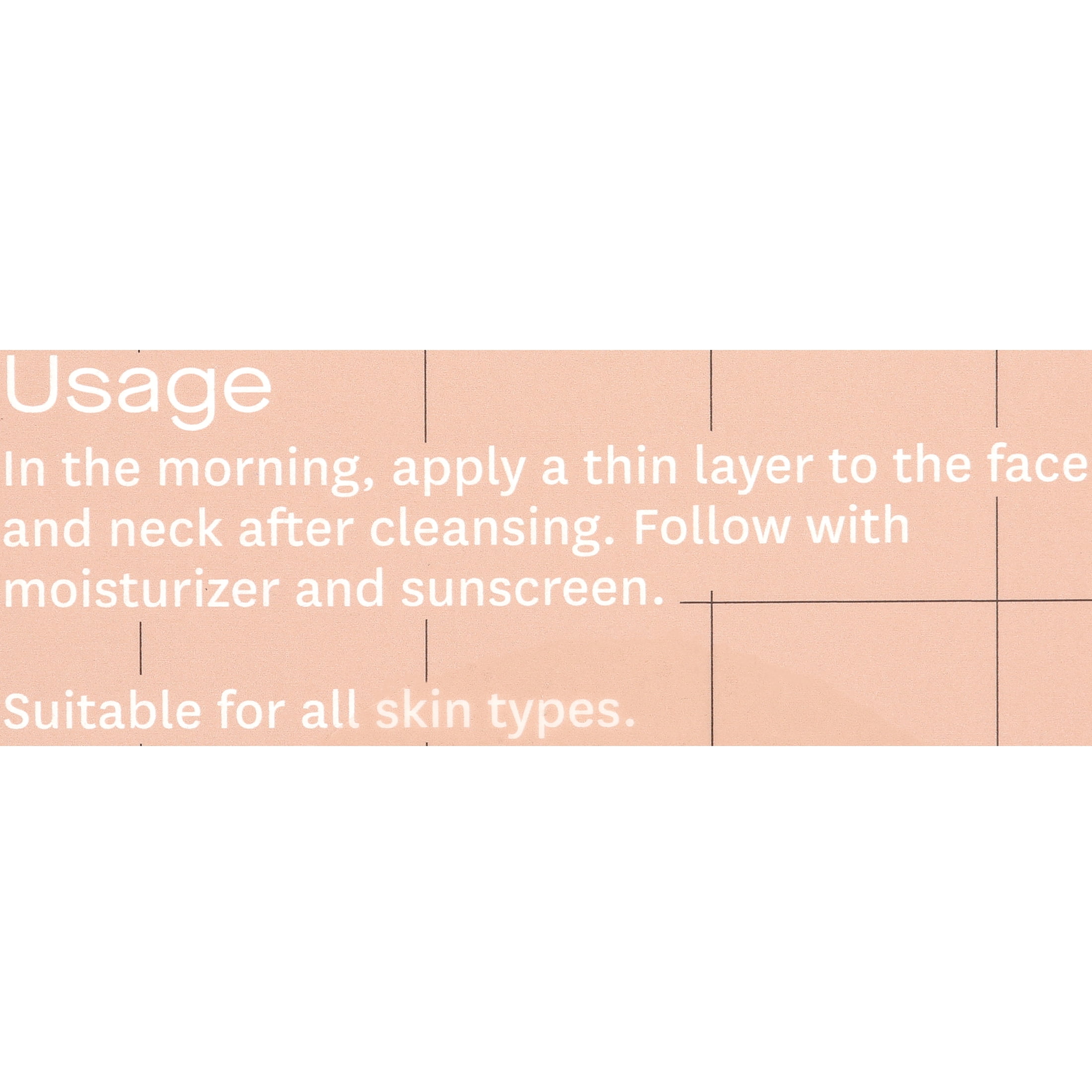 Fig.1 Vitamin C 15% Treatment, Brightening, Smoothing