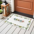 thumbnail image 4 of Green Eggs Easter Entryway Rug 2'x3'&nbsp; Non Slip Front Door Mats, Leaves Elegant Pastoral Botanical Entrance Rugs Indoor Outdoor Carpet, Washable Floor Mats Small Area Rug for Bedroom Kitchen, 4 of 8