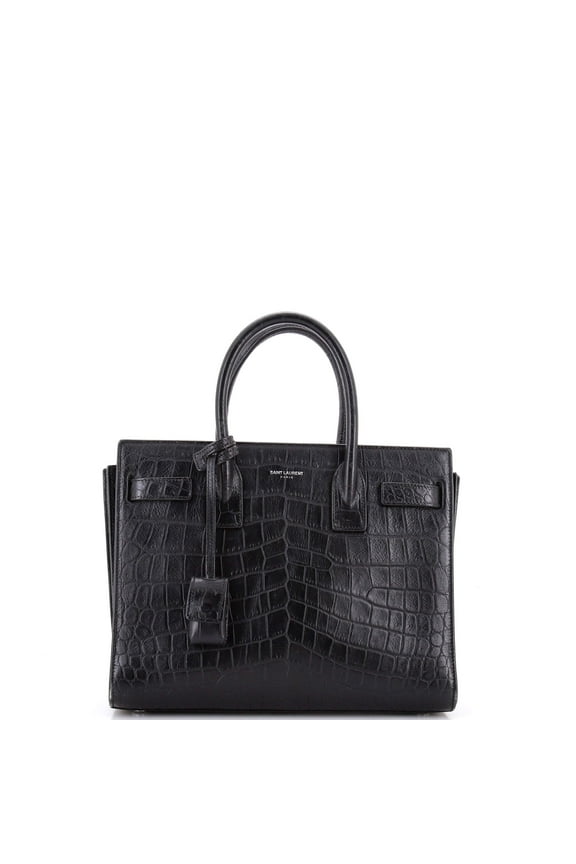 Pre-Owned Sac de Jour NM Bag Crocodile Embossed Leather Baby By Rebag