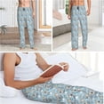 thumbnail image 6 of HPINK-T Men's Pajama Pants Pjs Bottoms With Pockets Sleep Lounge Pants For Men, 6 of 12