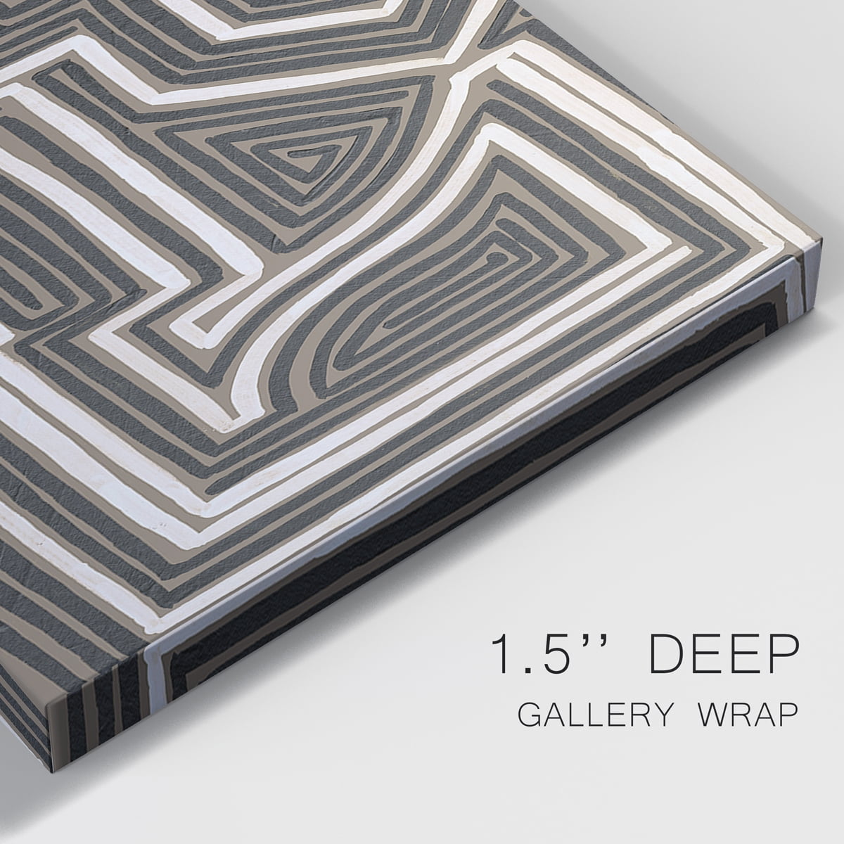 Abstract Maze I Premium Gallery Wrapped Canvas - Ready to Hang - 8 x 12 Each