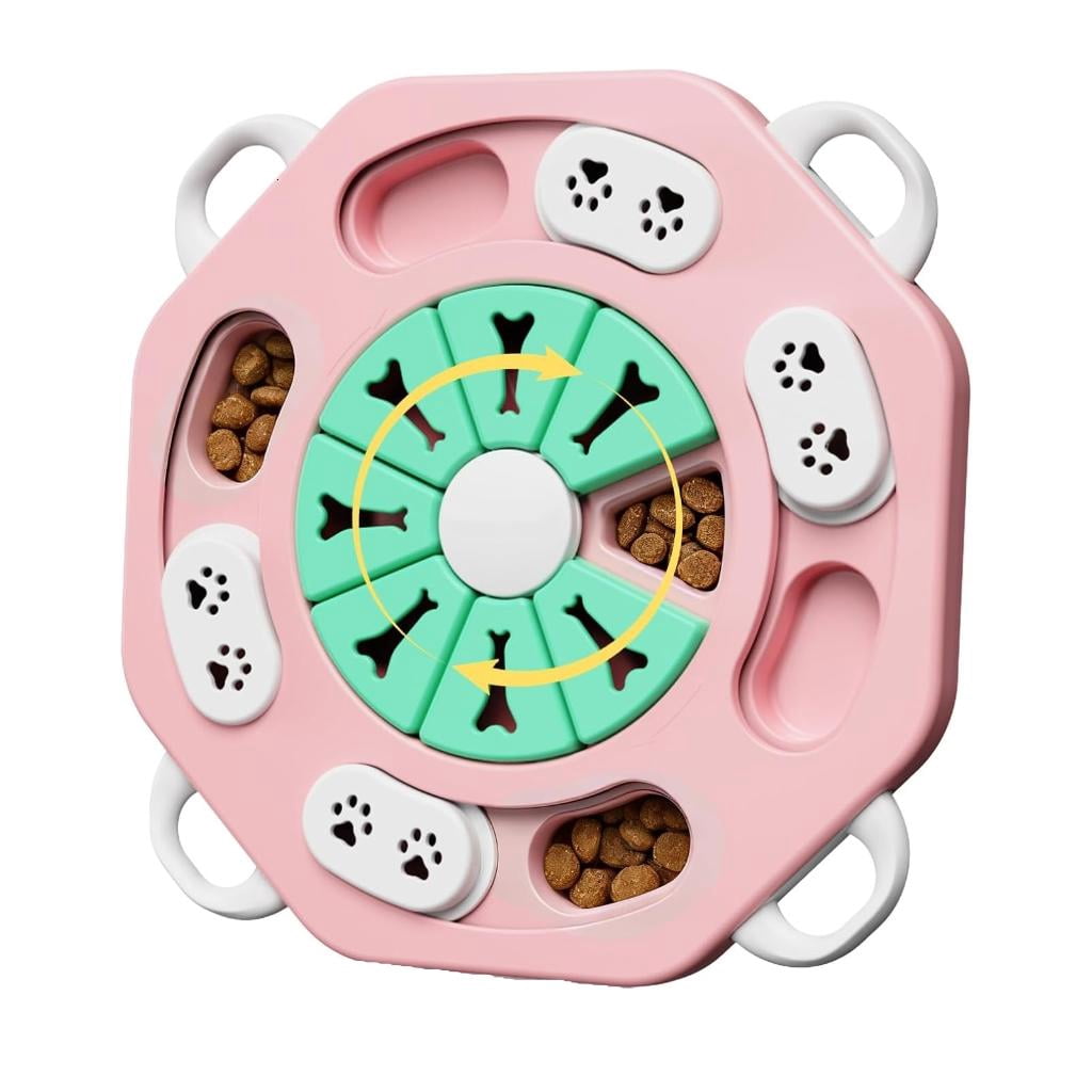 Giaone Dog Puzzle Toy Dog Training Boredom Interactive Puzzle Feeding Toy Slow Food Tray Pet Feeding Supply
