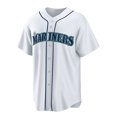 thumbnail image 2 of Men's Seattle Mariners Baseball Jersey RODRIGUEZ 44# HERNANDEZ 34# LEWIS 1# Adult Replica Player Name Navy Jersey, 2 of 4