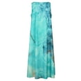 thumbnail image 6 of Frontwalk Summer Maxi Dresses for Women Sleeveless Pockets V Neck Tie Dye Long Dress Casual Beach Sundress Lake Green 4XL, 6 of 8