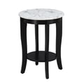 thumbnail image 1 of Convenience Concepts American Heritage Table d'Appoint Ronde, Fini Bois Noir, 1 of 6