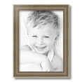 thumbnail image 2 of ArtToFrames 11" x 15" Aged White Gold Picture Frame, 11x15 inch Silver Wood Poster Frame (WOM-2036), 2 of 8