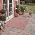 thumbnail image 4 of Safavieh Courtyard Finnian Solid Indoor/Outdoor Area Rug, Red/Beige, 4' x 4' Square, 4 of 17