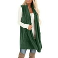 thumbnail image 3 of Womens Sleeveless Vest With Pockets Lapel Open Front Cardigan Sweater Fuzzy Jacket Coat 3x Sweaters for Women Long Cardigans for Women Knit Cardigan Outfits for Women Netted Cardigan Button down, 3 of 7
