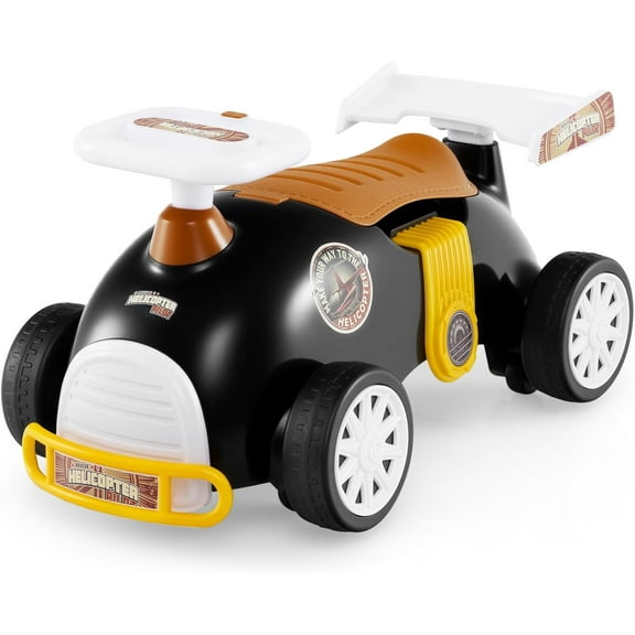 OLAKIDS Ride on Push Car with Music, Under-Seat Storage, Kids Foot-to-Floor Sliding Car for Toddler 19-36 Months