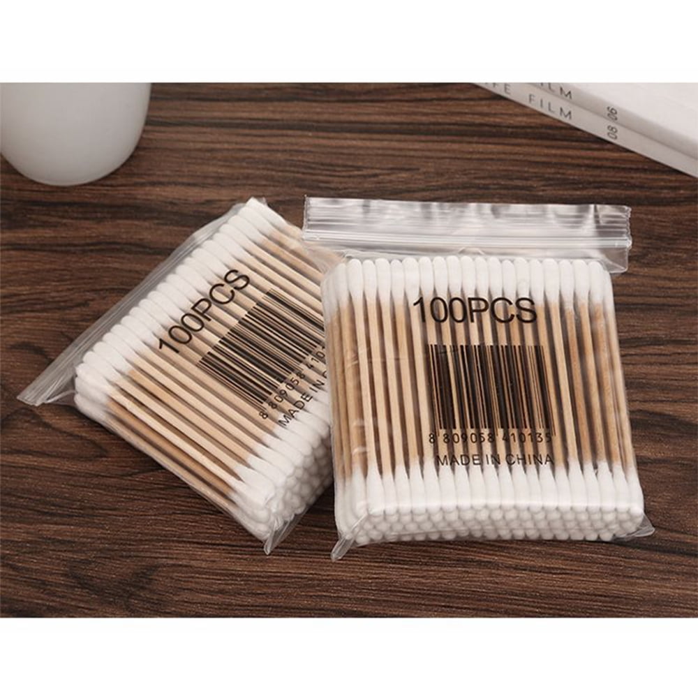 Dicasser Cotton Swabs Organic ( pack of 300) Natural Cotton Buds