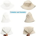thumbnail image 5 of Manunclaims Solid Color Bucket Hat for Women Men, Foldable Cotton Summer Sun Beach Fishing Cap UPF 50+, 5 of 8