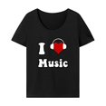 thumbnail image 1 of Camiseta básica Yuyangstore para mujer ajuste regular suave cuello redondo M, 1 of 7