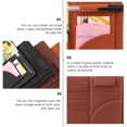 thumbnail image 3 of PAMINGONO Brown PU Sun Visor Organizer Clip for Car Interior, Auto Accessories, 1 Set, 3 of 8