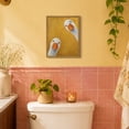 thumbnail image 5 of Drsoum Funny Goose Wall Art Peeking Ducks Gold Decor 8x10, 5 of 7