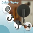 thumbnail image 3 of Suction Cup Hooks Sturdy Space-Saving Shower Hooks Easy to Use Suction Cup Hanger Reusable Shower Suction Hook Smooth Versatile Shower Hanging Hook for Bathroom Kitchens, 3 of 5