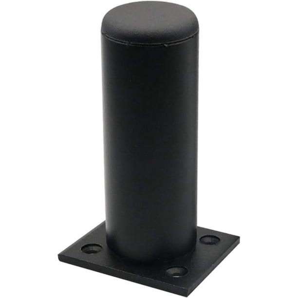 Patas de mesa de aleación de aluminio, patas de muebles de metal ajustables para encimera, desayuno, bar, escritorio, gabinete de esquina (negro 1 pieza, tamaño: 15 cm) brillar Electrónica