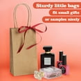 BagDream 50Pcs Small Brown Kraft Paper Bags Mini Gift Bags with Handles