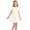 White, variant on Girls Waffle Short Sleeve Dresses Summer Casual Skater Swing Twirly Sundress For Girl,Light Pink,8-9Years