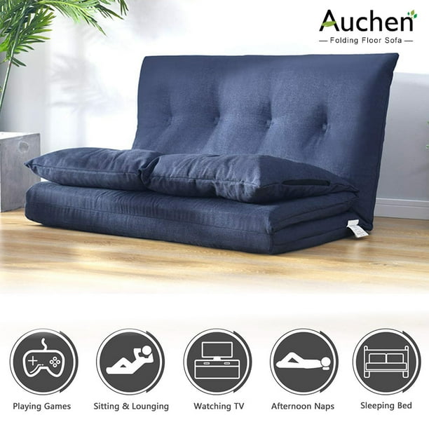 Auchen Floor Couch Fabric Folding Chaise Lounge Sofa Chair For Living Room And Bedroom Gaming Foldable With 5 Reclining Position Navy Blue Com - Folding Chaise Lounge Sofa Chair Auchen Floor Couch Fabric Folding Chaise Lounge Sofa Chair For Living Room And Bedroom Gaming Foldable With 5 Reclining Position Navy Blue Com - Folding Chaise Lounge Sofa Chair