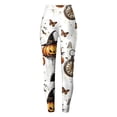 thumbnail image 5 of mgoYE Halloween Womens Leggings Cute Pumpkin Ghost Print PJs Bottoms Causal Soft Long Lounge Pants Sleepwear Women's Leggings Size XL, 5 of 7