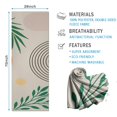 thumbnail image 2 of Orange Boho Geometric and Plant Pattern Hot Yoga Mat Towel Non Slip for Hot Yoga - Quick-Drying Yoga Mat Cover with 4 Corner Pockets with Travel Bag - Hot Yoga Towel Non Slip 74"x26", 2 of 6