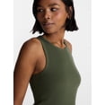 thumbnail image 4 of No Boundaries Ribbed High Neck Tank Top, Women's XXS-XXL, 4 of 5