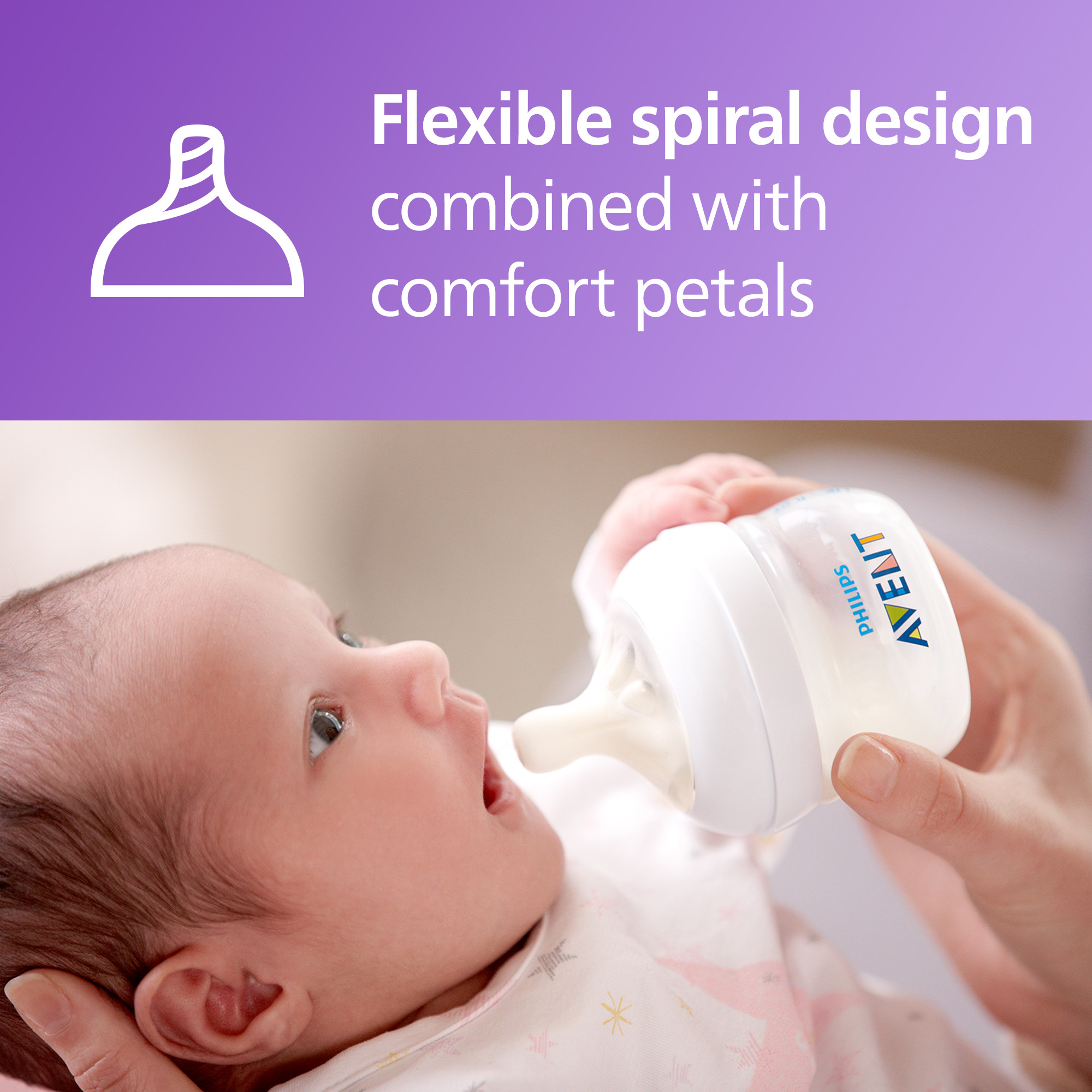 Philips AVENT Natural Baby Bottles, 2oz, 2-Pack photo 5