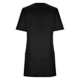 thumbnail image 7 of Long Tops for Women wear with Leggings Square Neck Short Sleeve Loose Fit Tunic Tee Shirt with Pockets (2XL, Black), 7 of 7