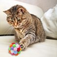 thumbnail image 4 of 3 piezas de juguete de gato colorido de peluche divertido interactivo Bell Bouncy Ball (multicolor) Tmvgtek Para estrenar, 4 of 8