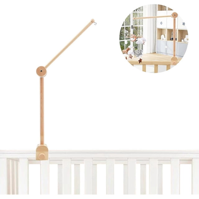 Baby mobile crib holder, wooden mobile arm for mobile suspension, baby mobile hanger newborn toys for nursery decor