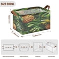 thumbnail image 2 of Ryvnso Pineapple Tropical Palm Leaves Storage Bins Large Basket Foldable Cube Toys Organizer with Handles 1 PC, 2 of 7