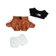 thumbnail image 3 of DOLITY 20cm Doll Clothes Cotton Doll Jacket Pants and T Shirt Set Photo Props, 3 of 8