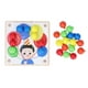 thumbnail image 2 of Button Art Toy, Colorful Parent Child Interaction Educational Mushroom Nails Pegboard Skills Training Hand Eye Coordination Smooth Edges With Base For Home ANGGREK AC6783, 2 of 8