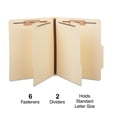 thumbnail image 2 of Staples Paperboard Classification Folders 2/5 Top Tab Ltr 2 Div Manila 10/BX TR384872/384872, 2 of 5