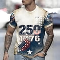 thumbnail image 2 of Men's 250 Anniversary Usa Shirt 250 Anniversary Usa Flag Vintage 250 Years American 1776-2026 250th Birthday Usa T-Shirt Big & Tall Athletic Fit America Pullover Muscle Tee, 2 of 3