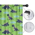 thumbnail image 4 of Blackout Kids Curtains,Green Cartoon Dinosaurs Ponds Pattern Childrens Insulated Curtains Set Of 2,Bedroom Essentials,Toddler Room Decor 52"x63", 4 of 5