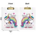 thumbnail image 5 of FORMRS Acrylic Clipboard with Low Profile Clip Standard A4 Letter Size, 12.5" x 9", Colorful Horse Pattern, 5 of 8