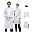 thumbnail image 1 of 3pcs Paquete Filipina Chef Hombre Y Mandil Y Gorro De Cocina, 1 of 8