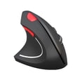 thumbnail image 1 of Matsuzay Ratón de ordenador ergonómico inalámbrico Vertical rojo 1600DPI botón óptico 6D Gamer Mause ratón de ordenador portátil Vertical para Juegos de teclado y mouse para computadora Negro, 1 of 1