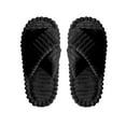 thumbnail image 5 of Willtoo Slippers for Women Corduroy House Slippers Arch Support Slide Slippers Black 9 Wide, 5 of 5