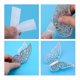 thumbnail image 3 of 24 Uds. Pegatinas de pared de mariposas 3d, calcomanías de pared de mariposas de 3 tamaños, decoración de pared de habitación para dormitorio, decoraciones para bodas y fiestas, 3 of 4