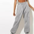 thumbnail image 2 of Lindreshi Sweatpants Women with Pockets Women'S Winter Windproof Pants Corset Feet Casual Outdoor Loose Sports Sweatpants, 2 of 5