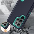 thumbnail image 6 of Allytech Rugged Case Compatible with Samsung Galaxy S23 Ultra with Hidden Kickstand, [Military Grade Drop Protection] Soft TPU Hard PC Bumper Non-Slip Shockproof Full Protective Case, Blue+Mint, 6 of 8